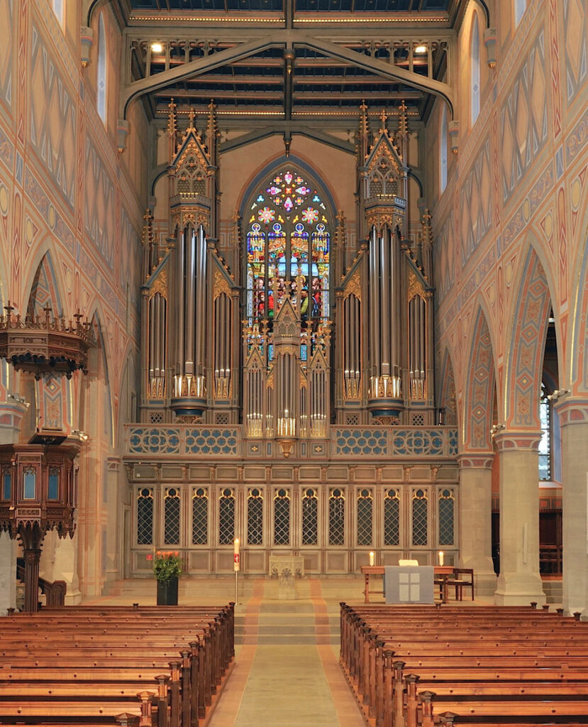 The Kuhn organ in the St. Laurenzen church
