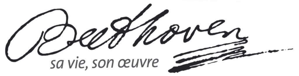 Signature Ludwig van Beethoven, name of the journal Beethoven, sa vie, son oeuvre