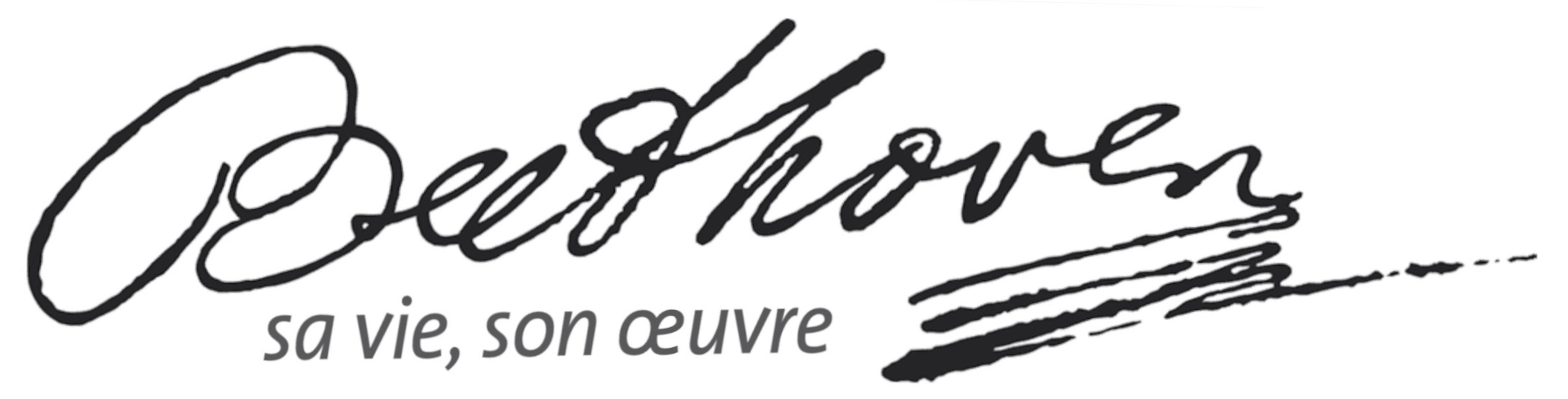 Signature Ludwig van Beethoven, name of the journal Beethoven, sa vie, son oeuvre