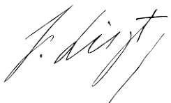 Signature Franz Liszt